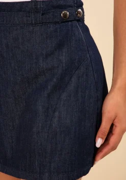 Shorts Morena Rosa Saia Reto Alta Azul