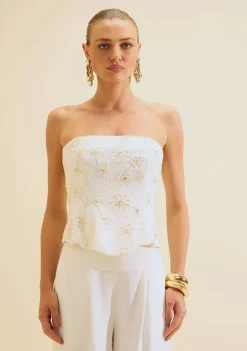 Top Ajustado Lírio Off White