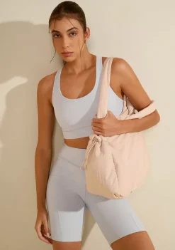 Top Morena Rosa Decote Careca Alça Cruzada Azul
