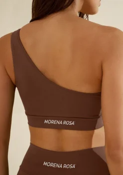 Top Morena Rosa Um Ombro Só Alça Larga Marrom