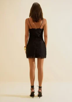 Vestido Curto Ajustado Aurora Preto