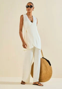 Vestido Curto Alvéolo Branco