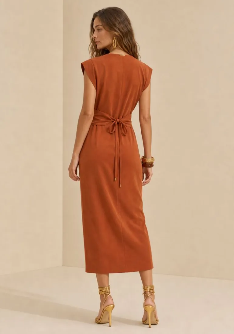 Vestido Curto Orla Marrom