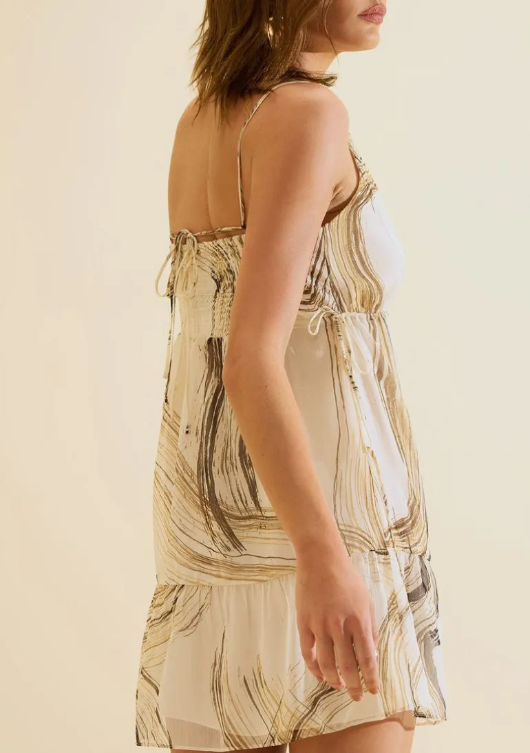 Vestido Curto Solto Nereia Off White