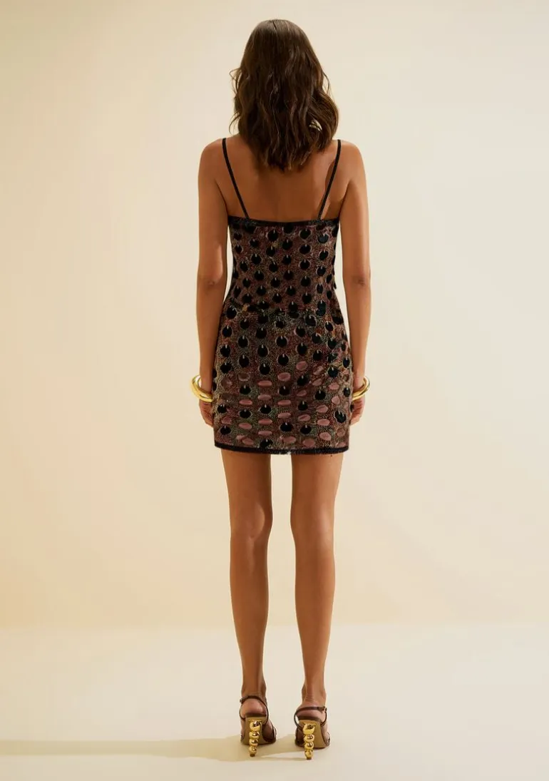 Vestido Curto Tule Miragem Preto