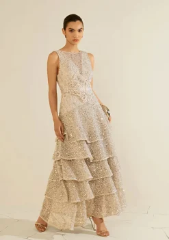 Vestido Goshenita Bege