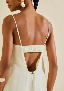 Vestido Longo Herbário Off White