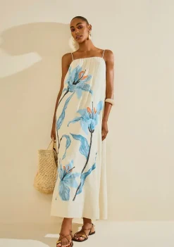 Vestido Longo Herbário Off White