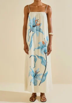 Vestido Longo Herbário Off White