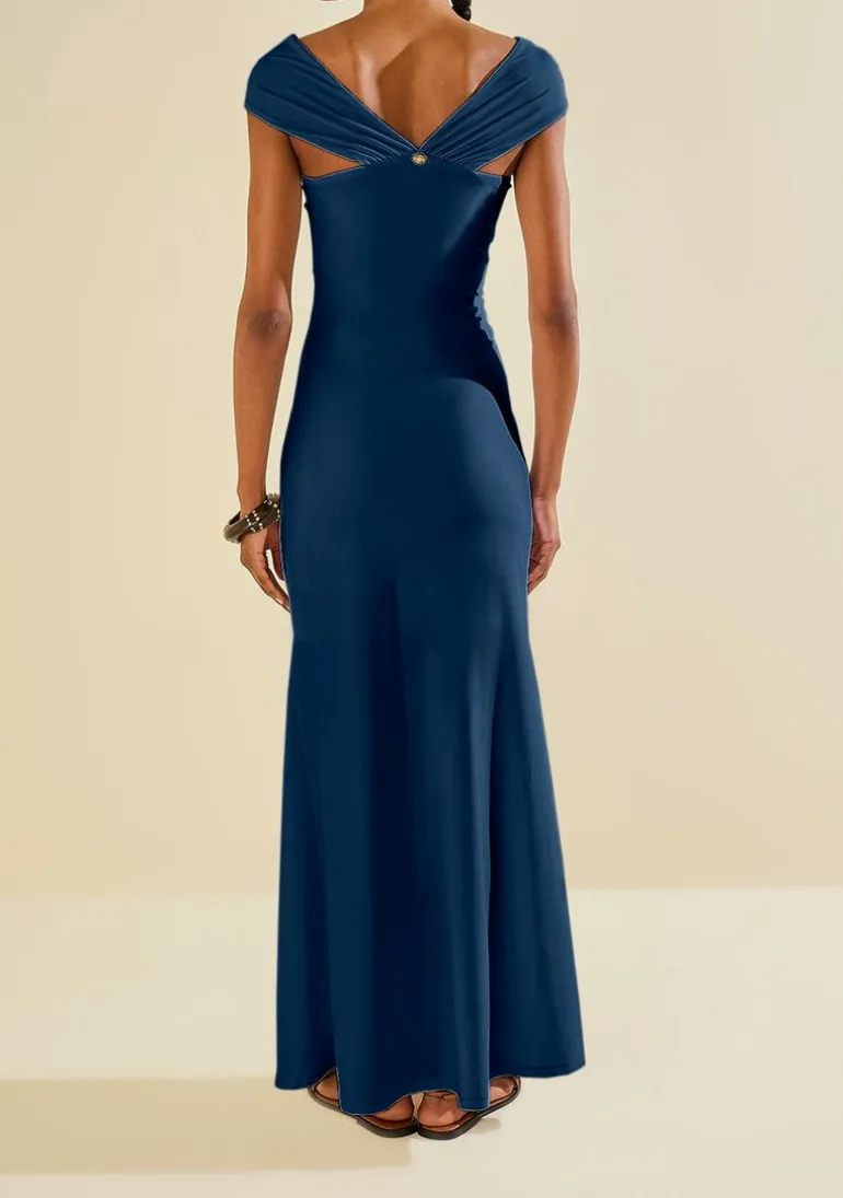 Vestido Longo Âmago Azul Escuro