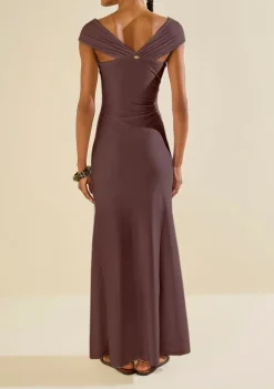 Vestido Longo Âmago Roxo