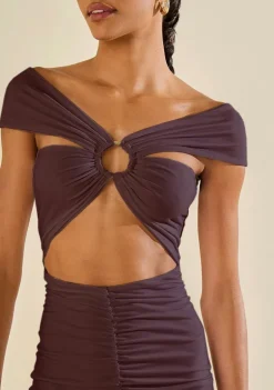 Vestido Longo Âmago Roxo