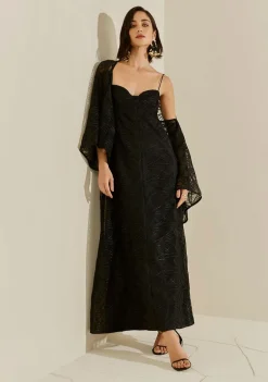 Vestido Longo Obsidiana Preto