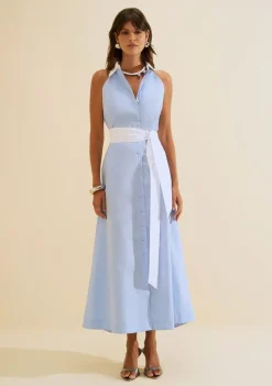Vestido Midi Aeris Azul