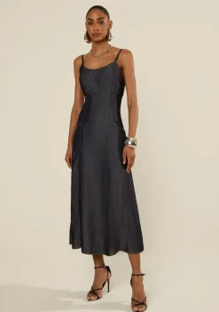 Vestido Midi Cerra Azul
