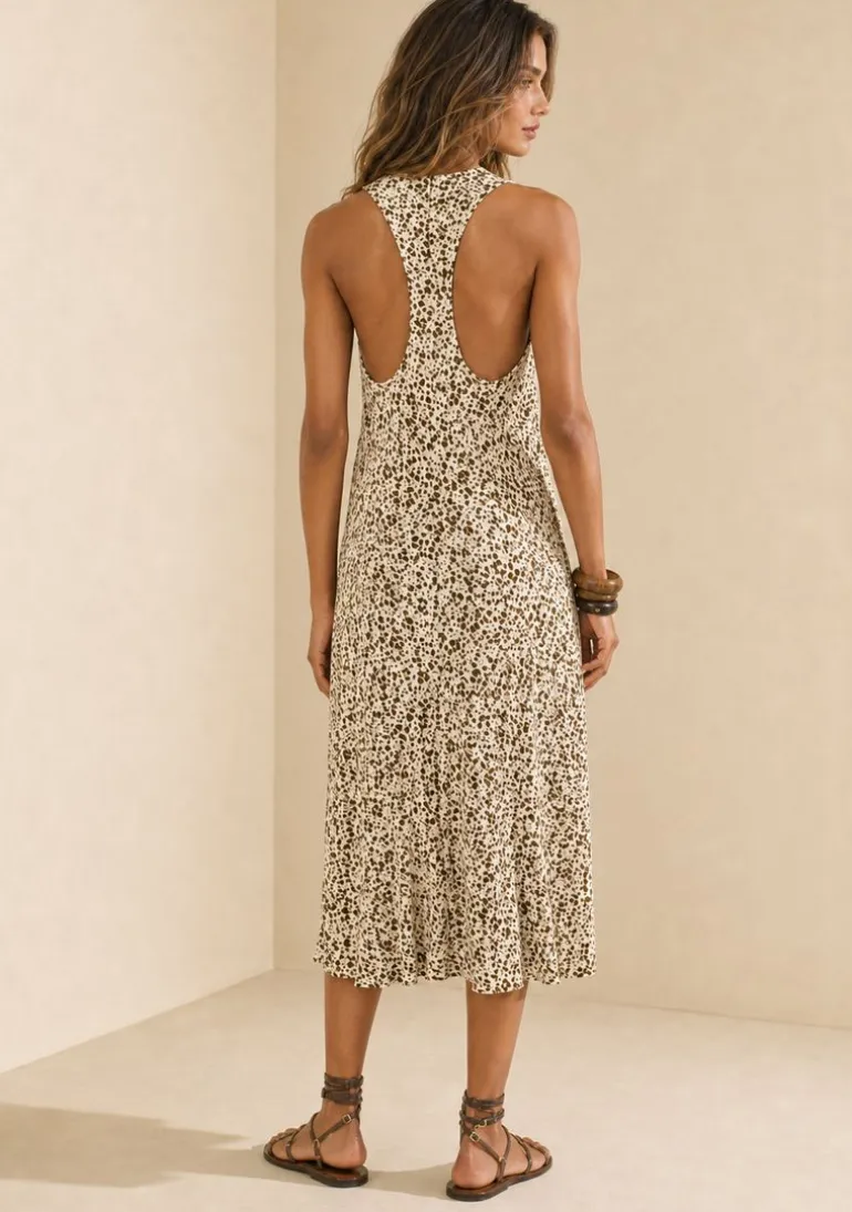 Vestido Midi Instinto Bege