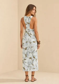 Vestido Midi Instinto Marrom