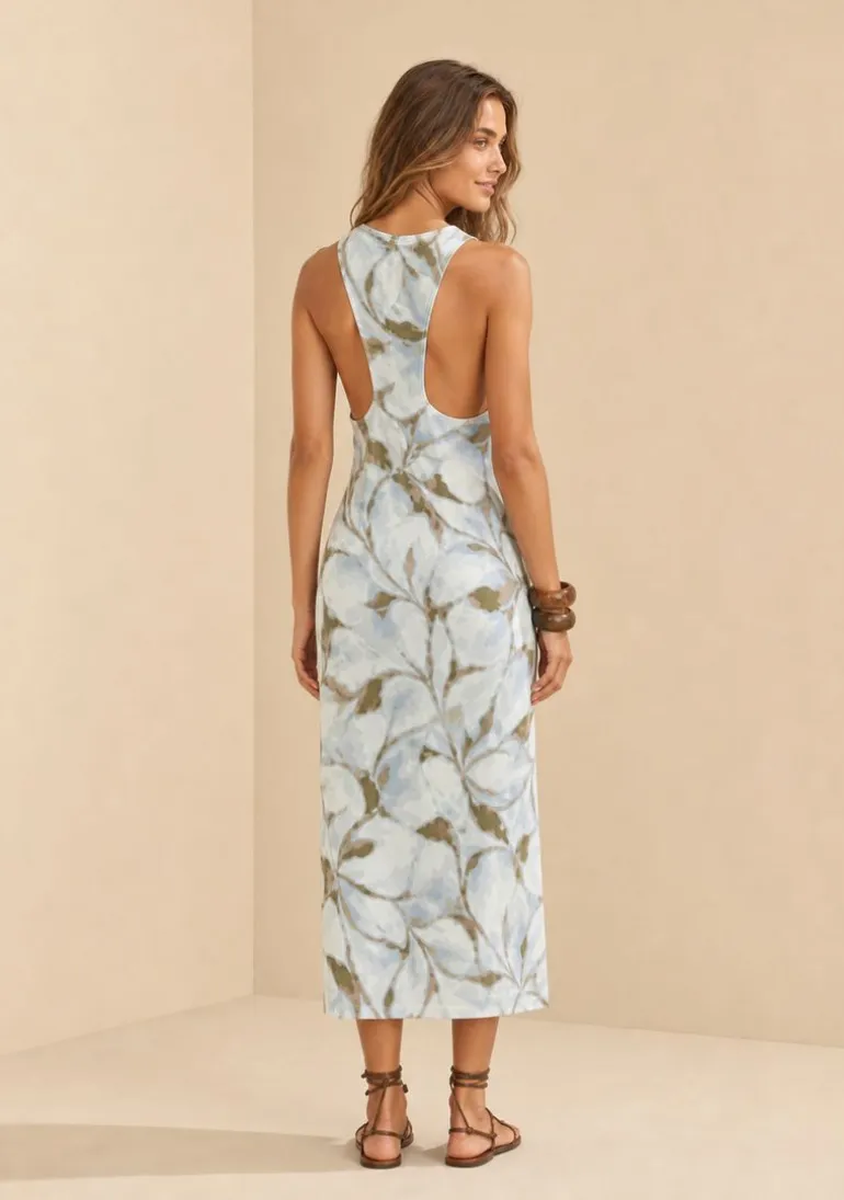 Vestido Midi Instinto Marrom