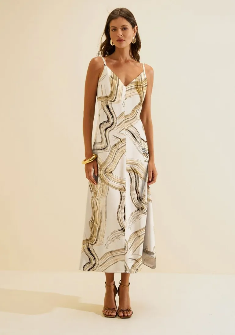 Vestido Midi Neréia Amarelo