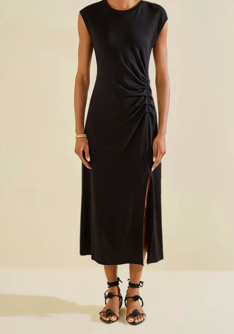 Vestido Midi Náutilo Preto