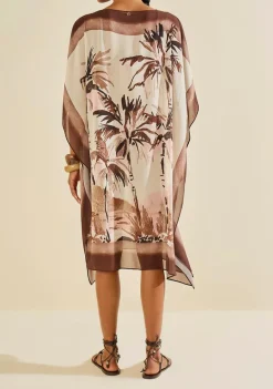 Vestido Solto Instinto Marrom/rosa