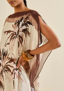 Vestido Solto Instinto Marrom/rosa
