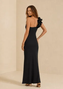 Vestido Um Ombro Só Sonata Preto